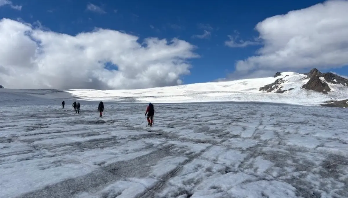 Der Aufstieg zur Rauhekopfhütte über den Gepatschgletscher. | © Frank Schumann/Sektion Frankfurt am Main des DAV