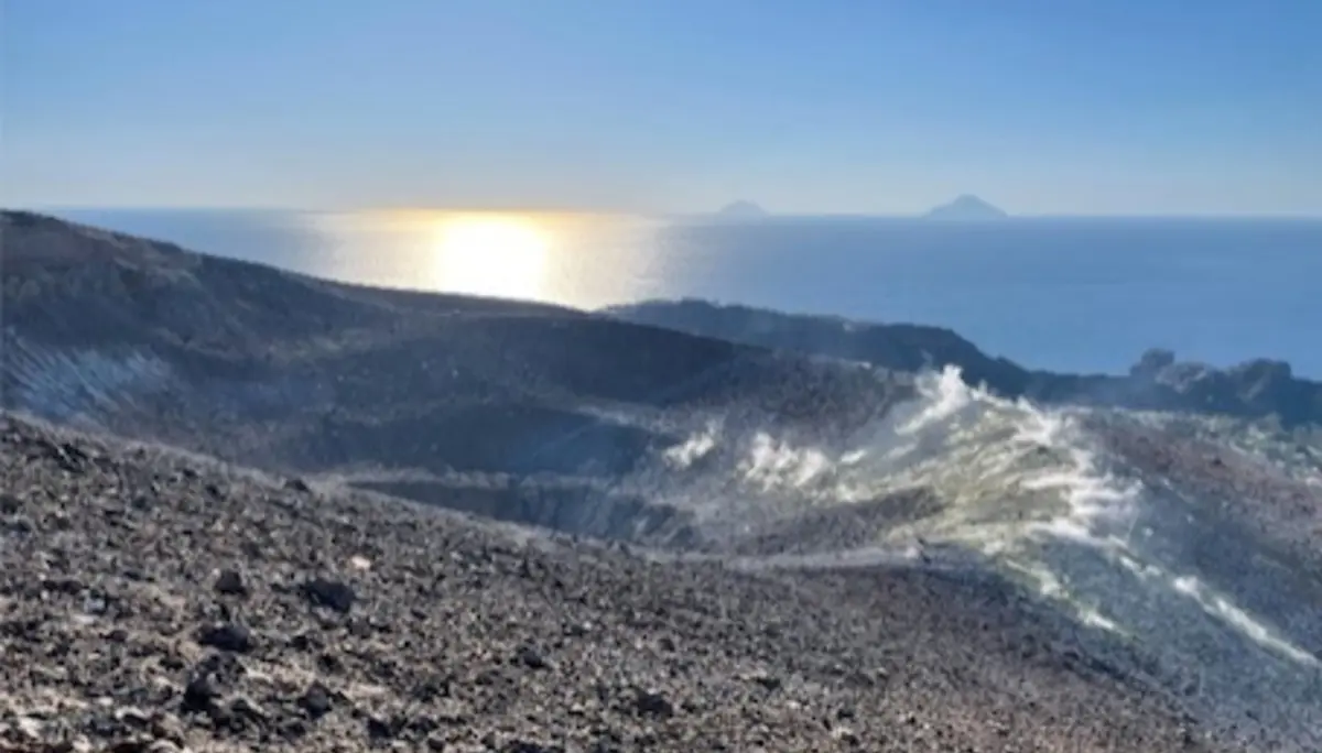 Vulkan Fossa auf Vulcano- derzeit wenig aktiv, aber potentiell explosiv. | © Andreas/DAV Frankfurt am Main