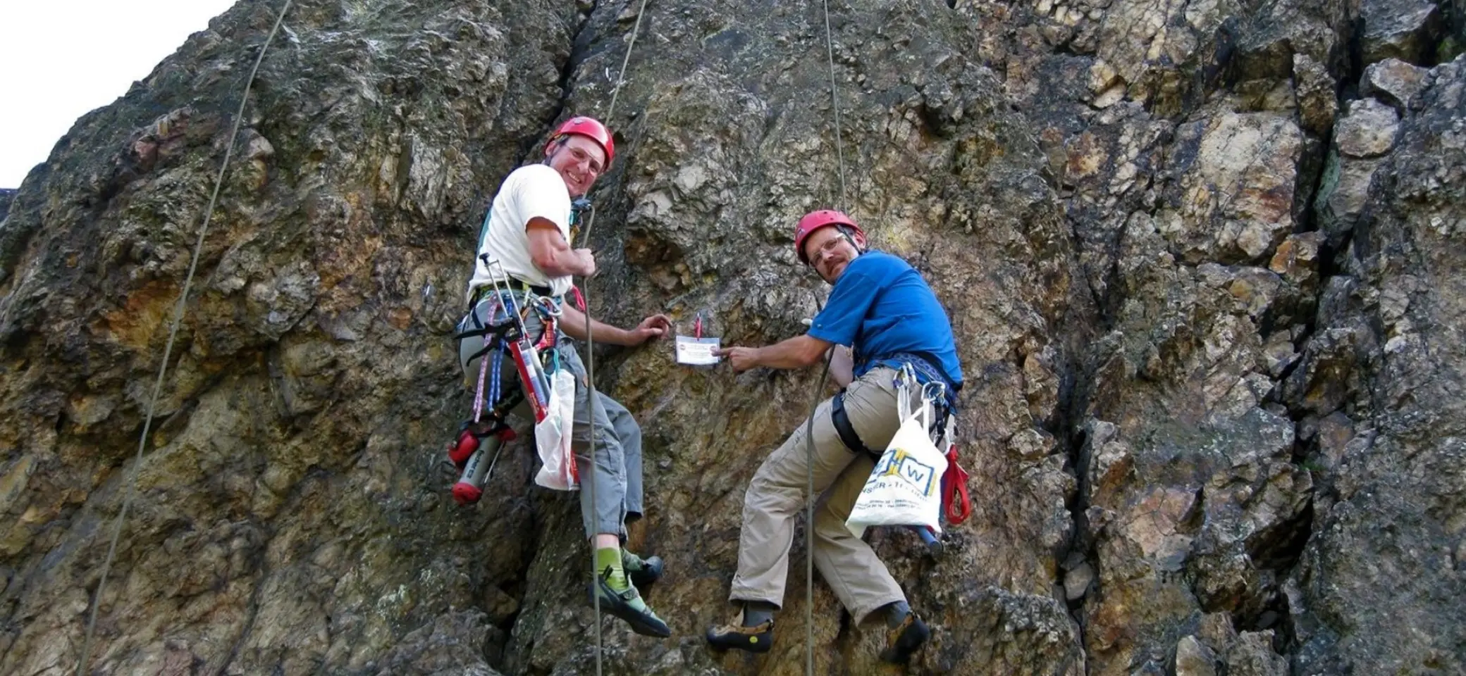 Arbeitskreis Klettern und Naturschutz Hochtaunus Hakensanierung an den Eschbacher Klippen | © DAV Sektion Frankfurt am Main des Deutschen Alpenvereins