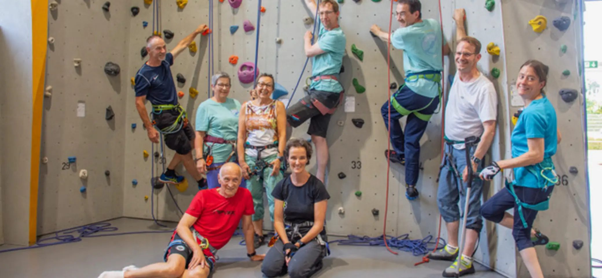 vlnr: Jürgen, Ute B, Ute L, Sascha, Boris, Maik, Christin, vorne Jürgen und Maximiliane. 2025 | © Ute Biedermann