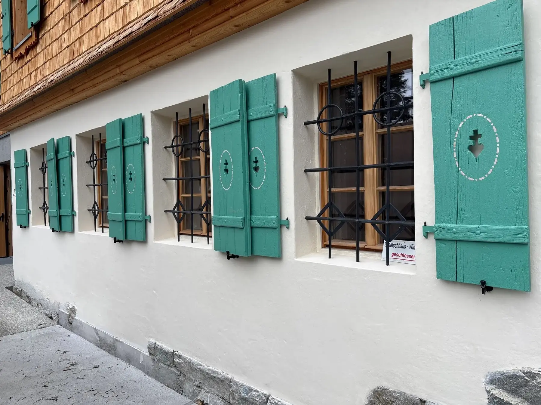 Denkmalgeschütztes Gepatschhaus mit Fassaden | © Sektion Frankfurt am Main des DAV