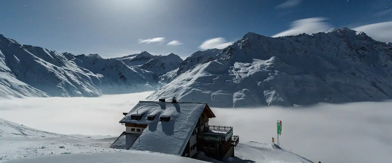 Riffelseehütte im Ötztal im Winter | © Sektion Frankfurt am Main des Deutschen Alpenvereins (DAV) e.V.