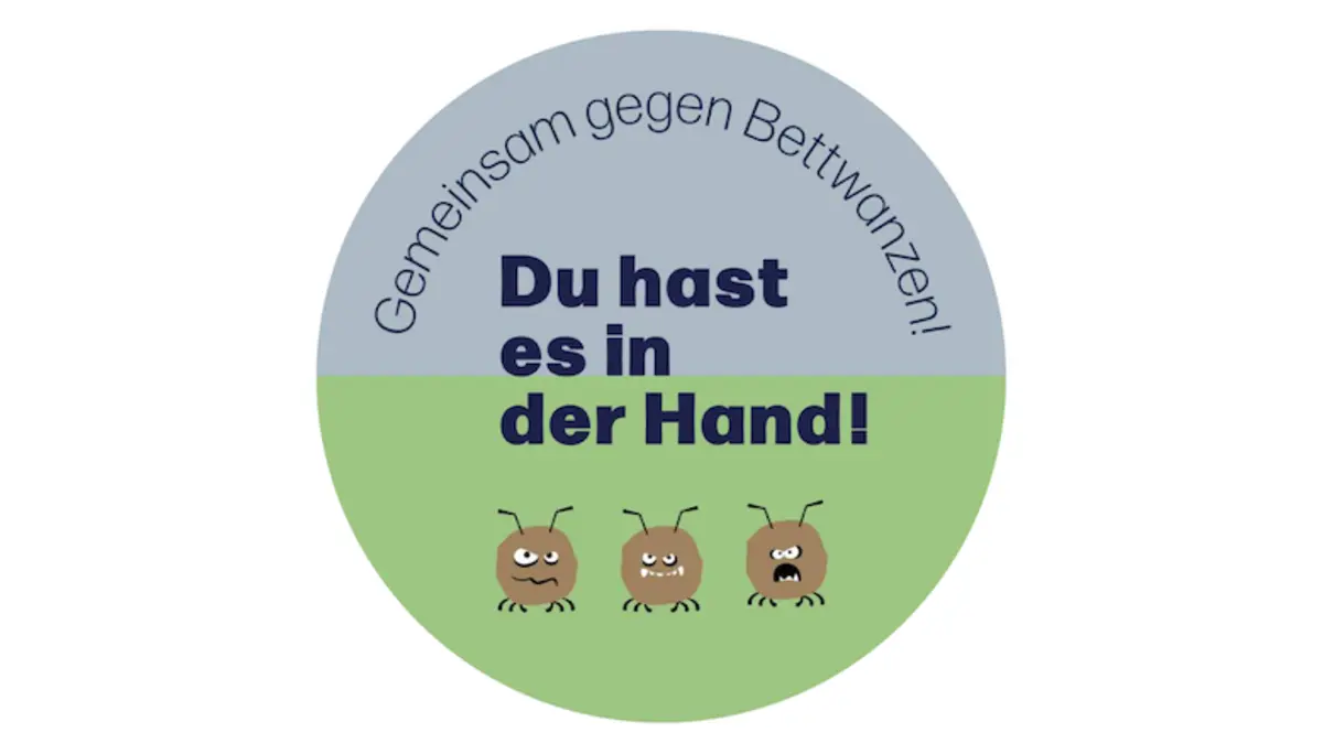 Das Logo der Kampagne Gemeinsam gegen Bettwanzen. | © DAV Alpenvereinshütten