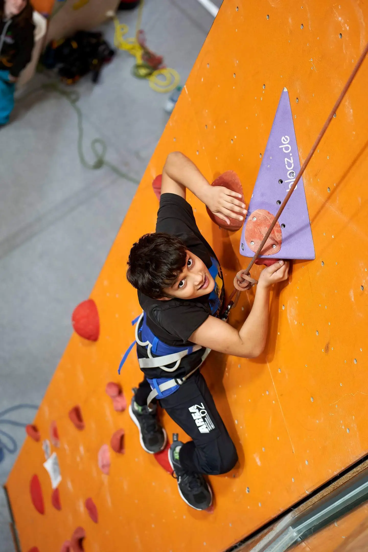 Ein Teilnehmer beim Special Olympics-Wettbewerb | © DAV Fulda/Julian Enders